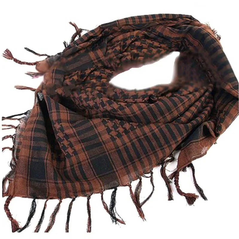 Lightweight Tactical Scarf — Unisex Arab Plaid Head Scarf