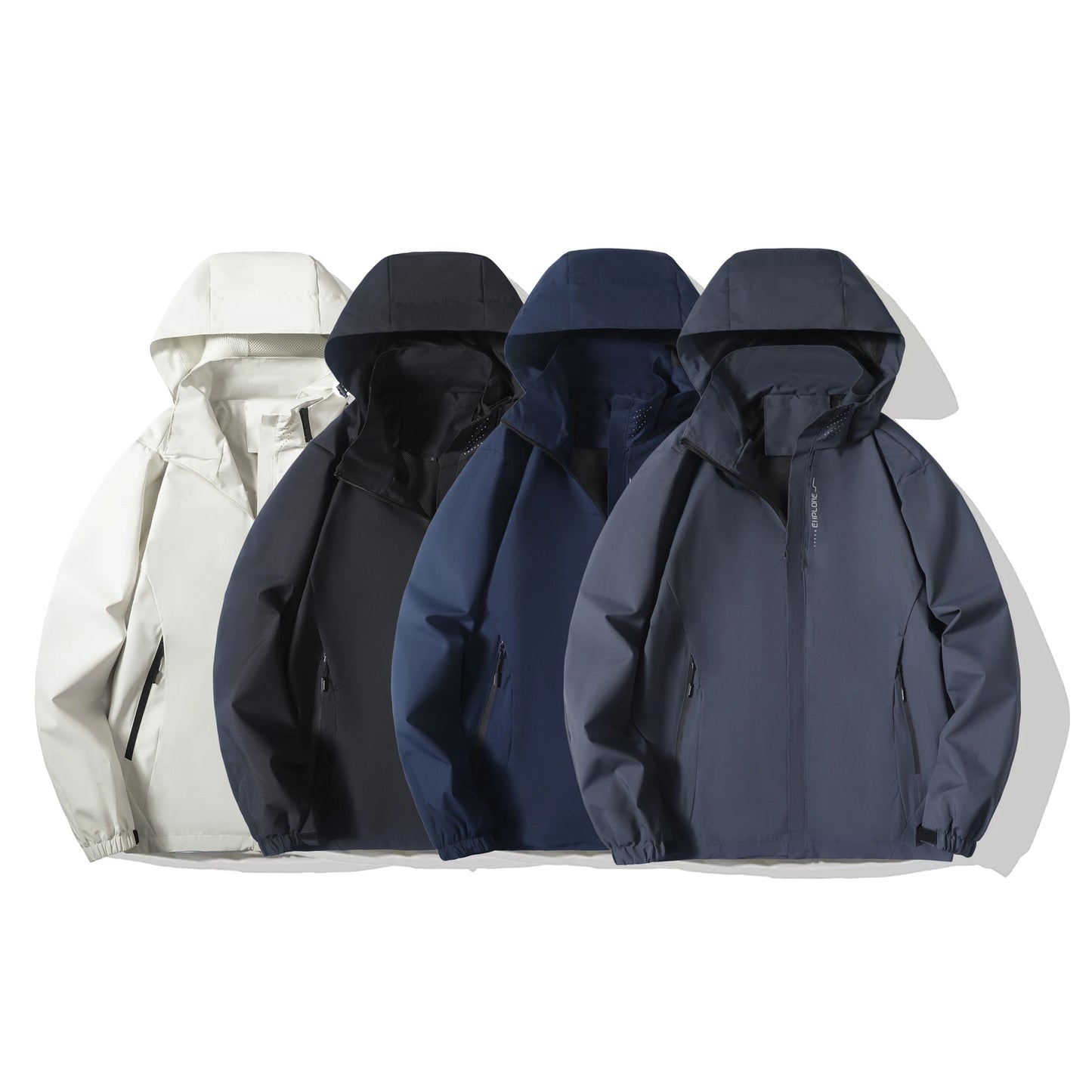 Men’s Lightweight Waterproof Hooded Rain Jacket