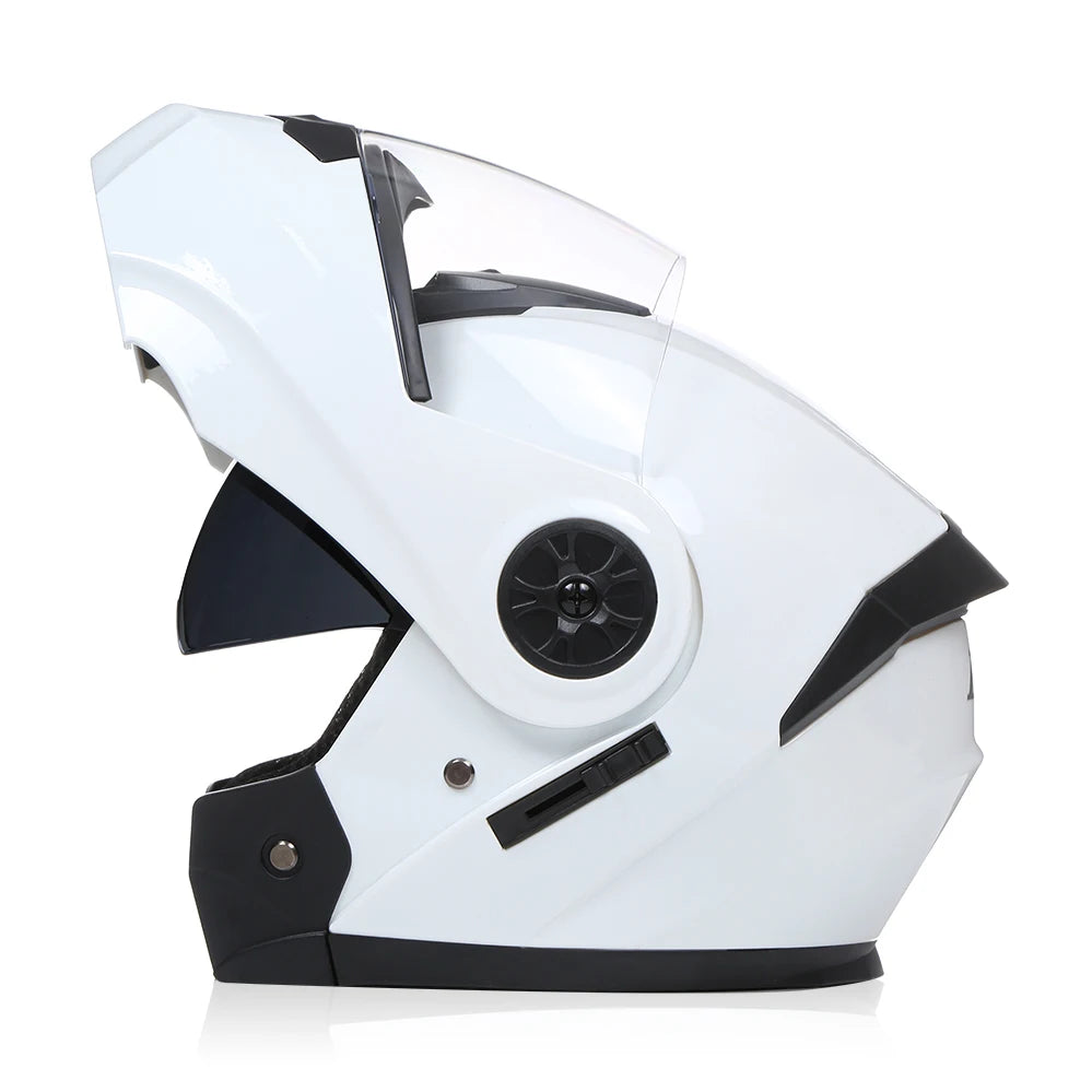 Modular Dual-Visor Motorcycle Helmet – Flip-Up Full Face (Unisex)