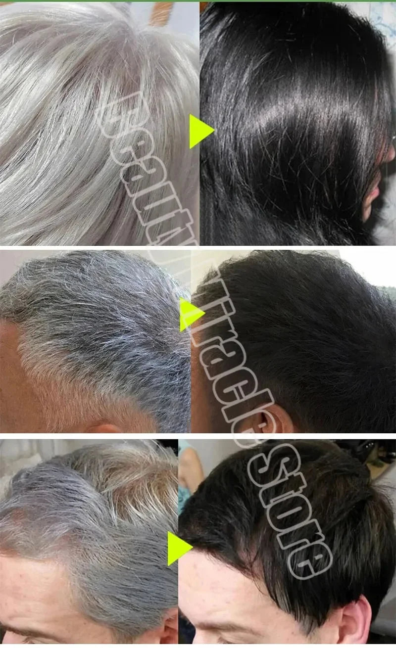 Gray-to-Black Hair Treatment Serum & Shampoo Bar