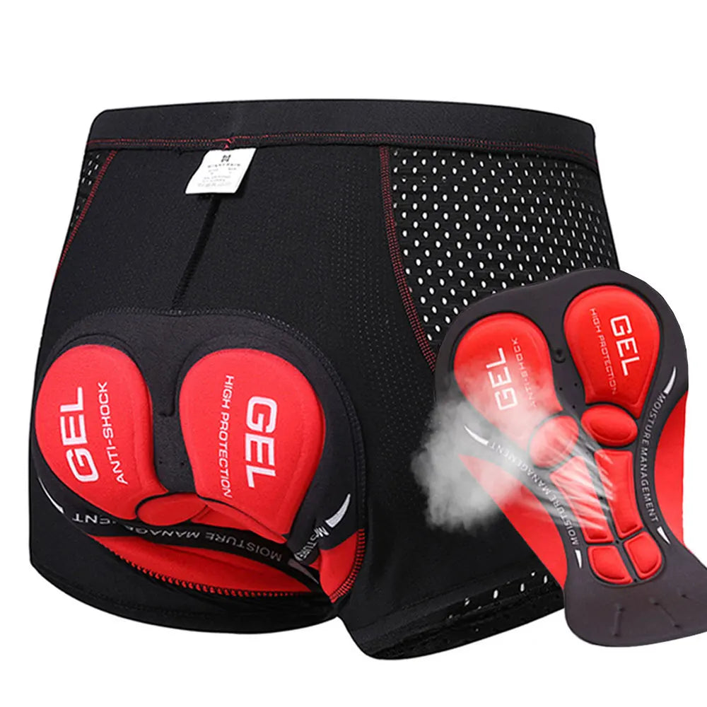 NEWBOLER 5D Gel Padded Cycling Underwear Shorts – Breathable Men’s Base Layer