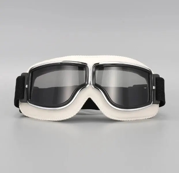 Retro Folding Motorcycle Goggles — Windproof Helmet Glasses