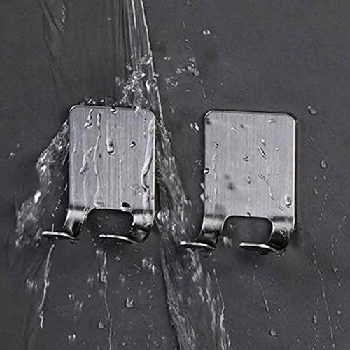 2pcs Stainless Steel Razor Holder – Wall Shaver Stand & Bathroom Organizer