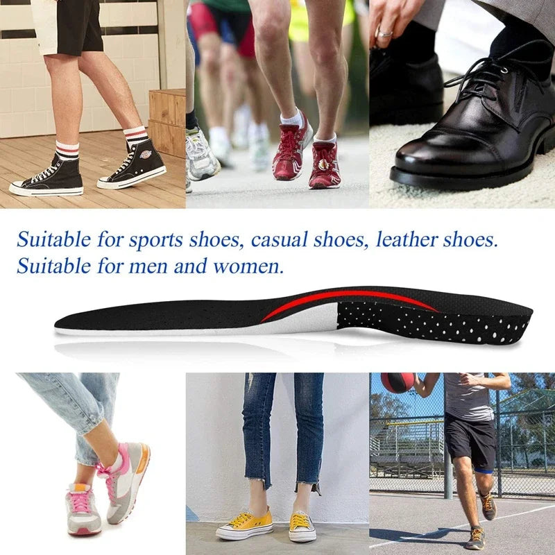 Orthopedic Memory Foam & Gel Insoles – Arch Support Pads for Men