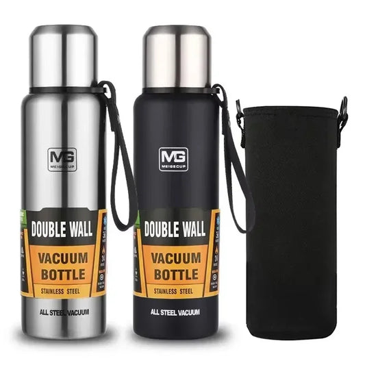 Portable Stainless Steel Thermos Bottle — Large Capacity Vacuum Flask