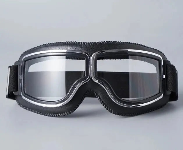Retro Folding Motorcycle Goggles — Windproof Helmet Glasses