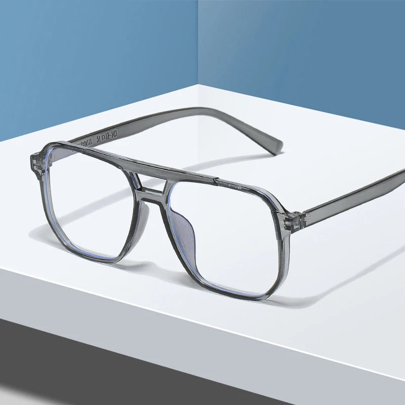 Transparent Square Computer Glasses — Anti Blue Light Eyewear