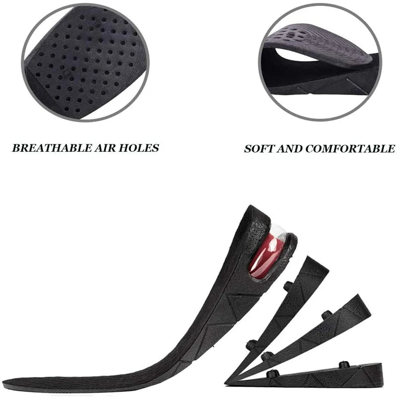 Invisible Height Increase Insoles – Adjustable Air-Cushion Heel Lift (Trim-to-Fit)