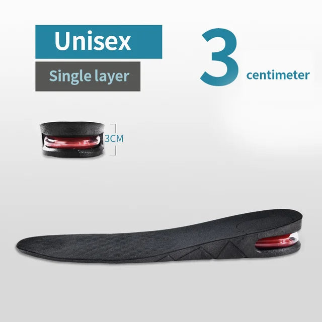 Invisible Height Increase Insoles – Adjustable Air-Cushion Heel Lift (Trim-to-Fit)