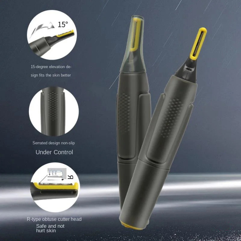 Electric Nose & Ear Hair Trimmer — Waterproof Portable Groomer