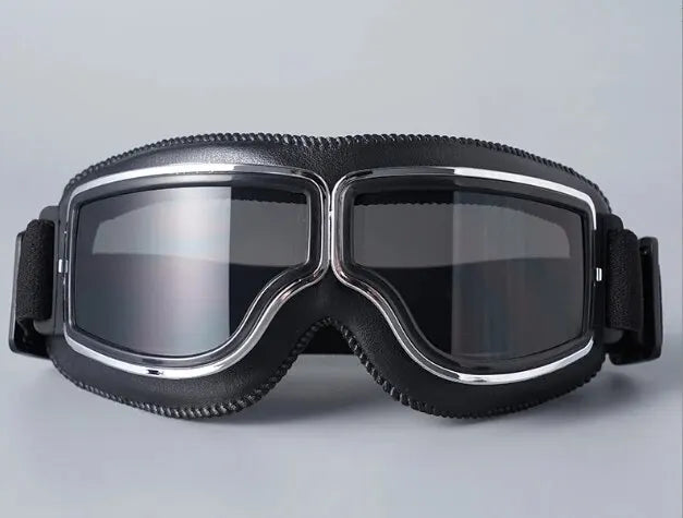 Retro Folding Motorcycle Goggles — Windproof Helmet Glasses