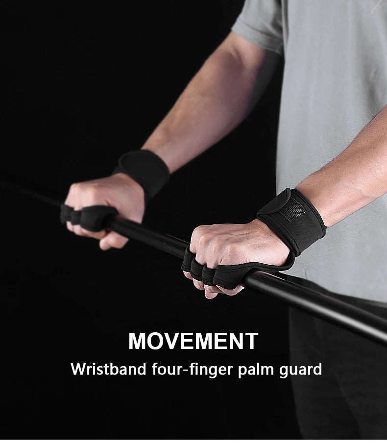 Gym Gloves with Wrist Support – Shock-Absorbing Grip