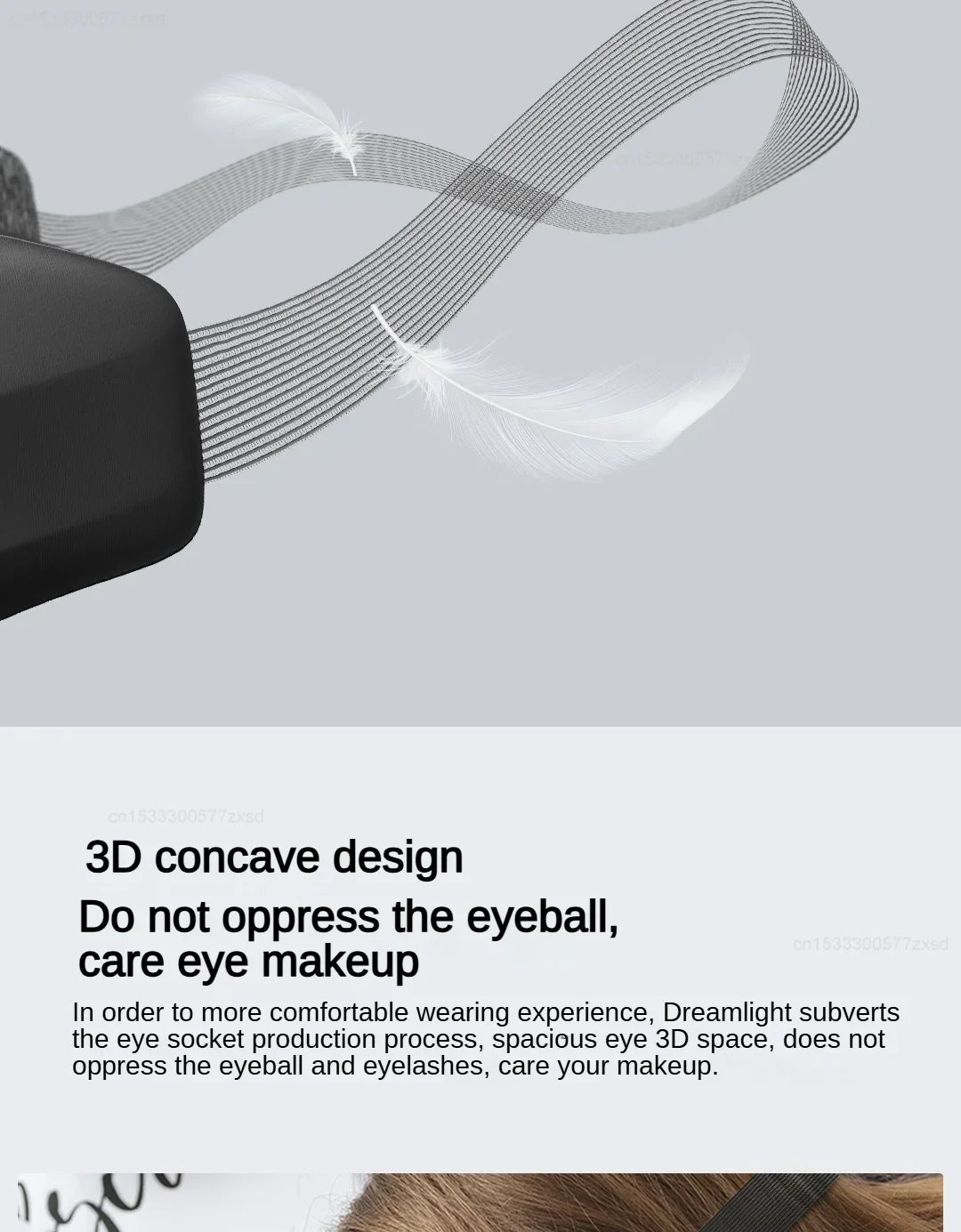 Dreamlight 3S 3D Contoured Sleep Mask – 100% Blackout