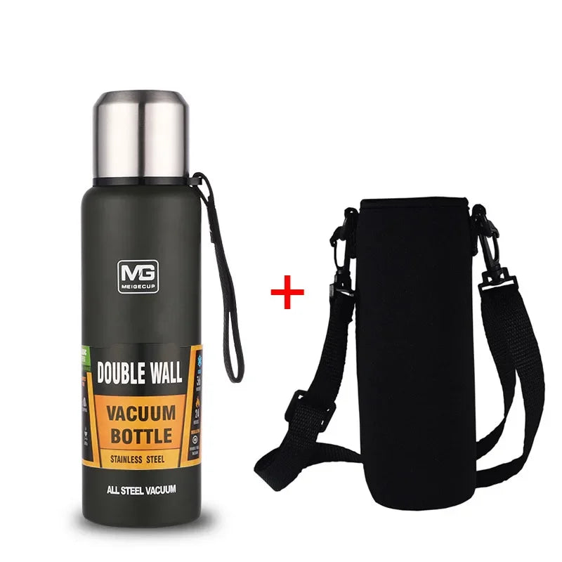 Portable Stainless Steel Thermos Bottle — Large Capacity Vacuum Flask