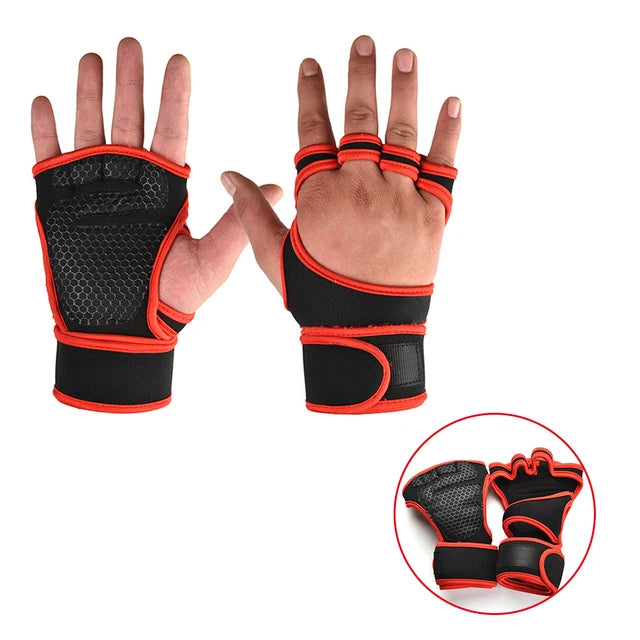 Gym Gloves with Wrist Support – Shock-Absorbing Grip