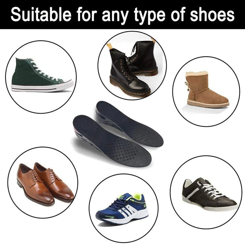Invisible Height Increase Insoles – Adjustable Air-Cushion Heel Lift (Trim-to-Fit)