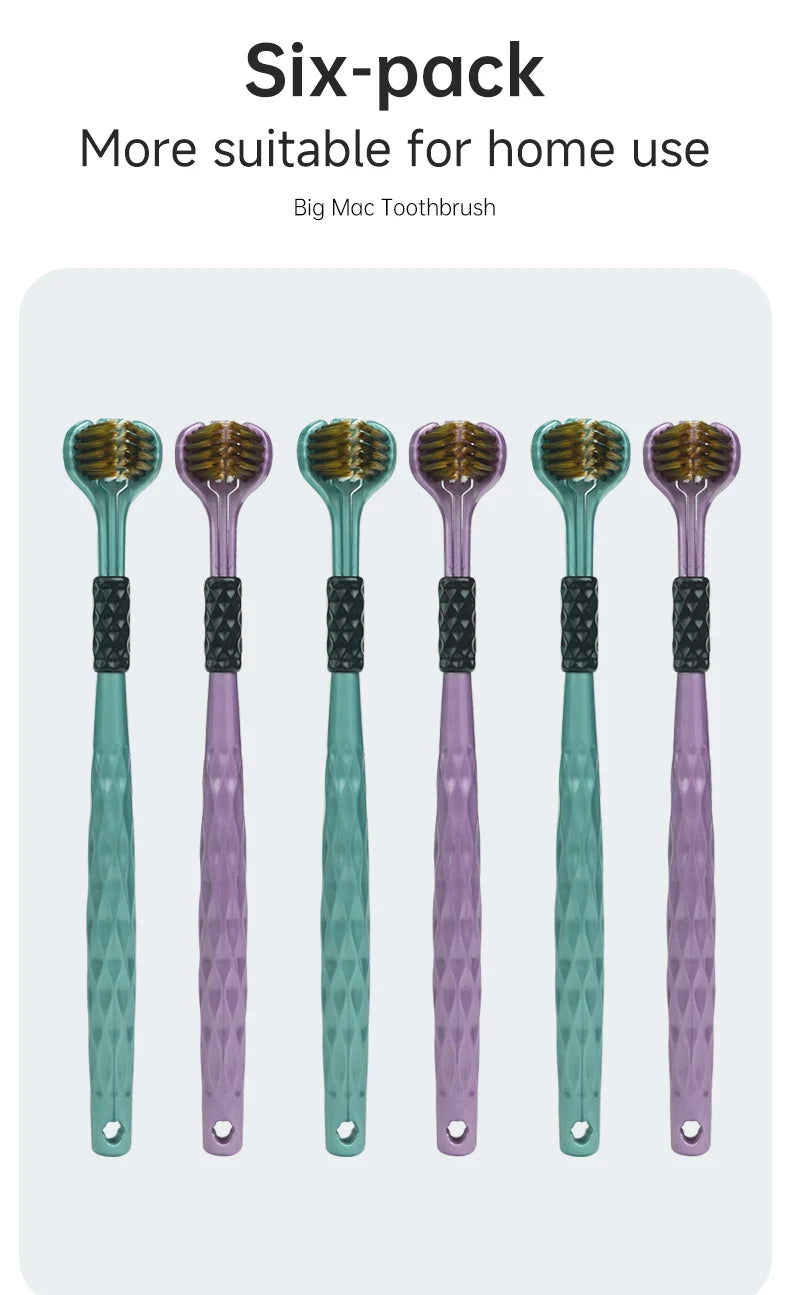 x3D Manual Toothbrush (U-Shape) – Ultra-Soft Silicone Full-Mouth Brush