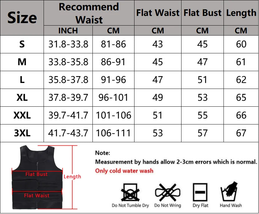 Men’s Sauna Vest Waist Trainer – Double-Belt Compression Shapewear