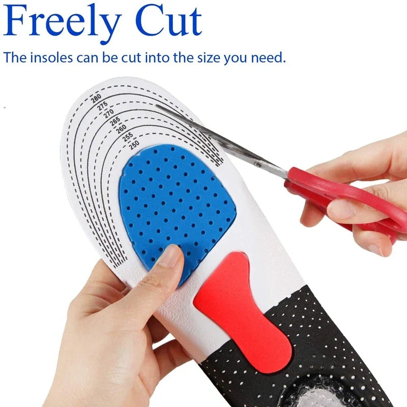 Orthopedic Memory Foam & Gel Insoles – Arch Support Pads for Men
