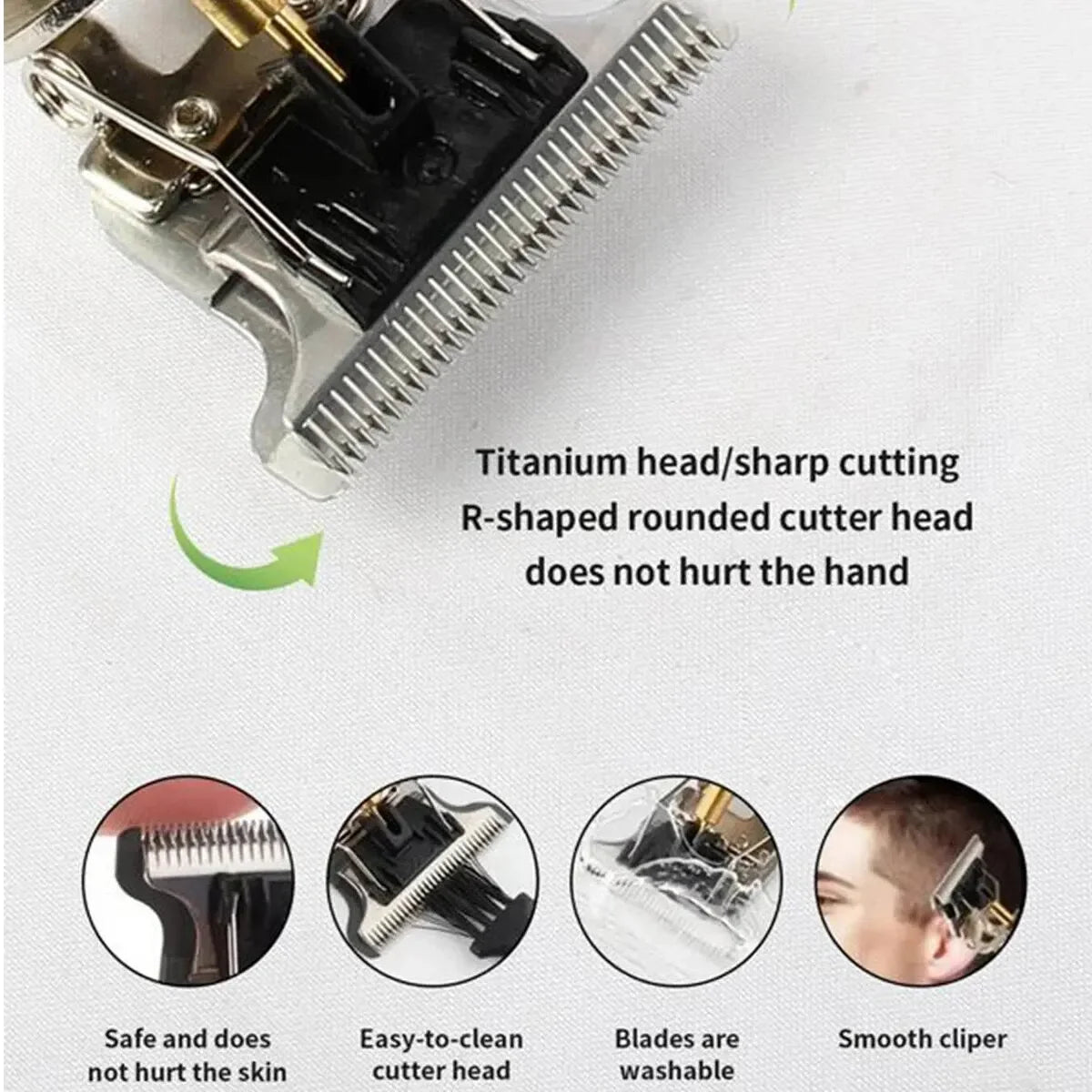 T9 LCD Electric Hair Clipper – Rechargeable Trimmer & Shaver for Men