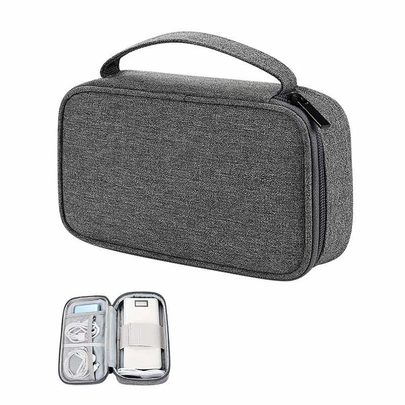 Portable Travel Cable & Digital Storage Organizer Bag