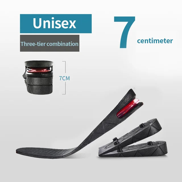 Invisible Height Increase Insoles – Adjustable Air-Cushion Heel Lift (Trim-to-Fit)