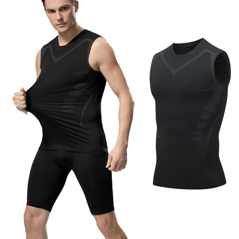 Men’s Quick-Dry Sleeveless Training Tank – “Ice Silk” Cool-Touch