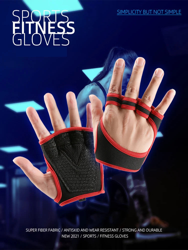 Gym Gloves with Wrist Support – Shock-Absorbing Grip