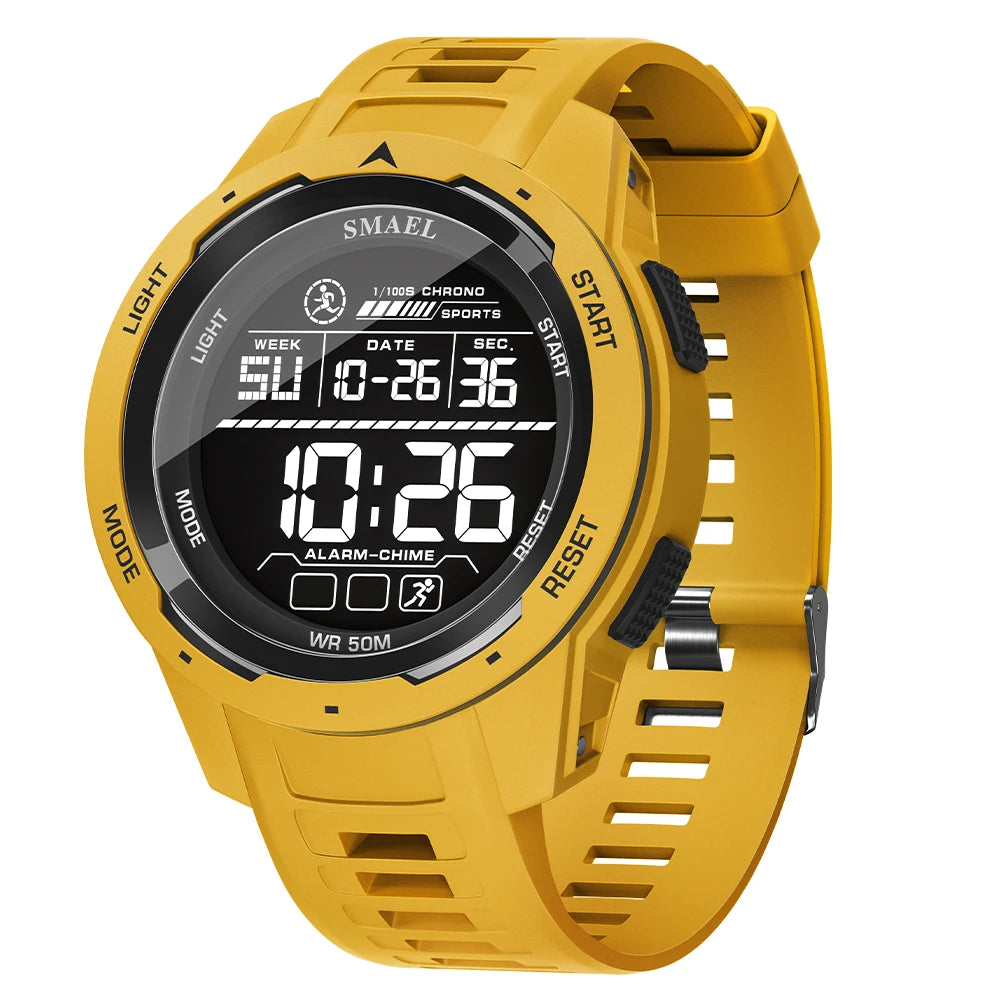 SMAEL 8105 Digital Sports Watch — Waterproof 50 m