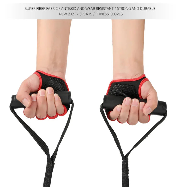 Gym Gloves with Wrist Support – Shock-Absorbing Grip