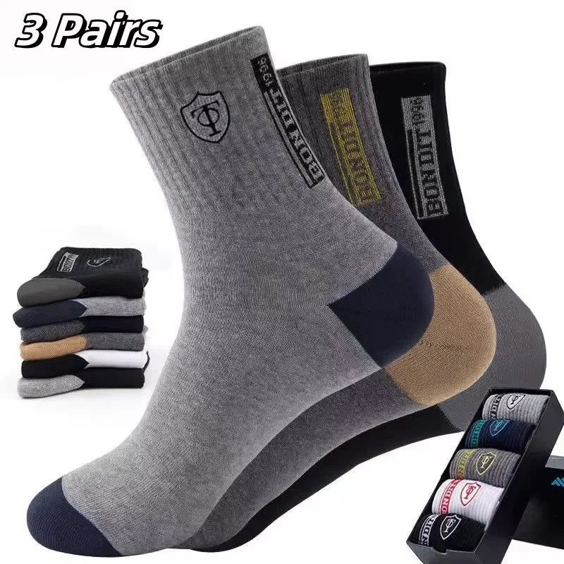 Men’s Thick Wool-Blend Winter Socks – Vintage Boot Socks (Double-Layer)